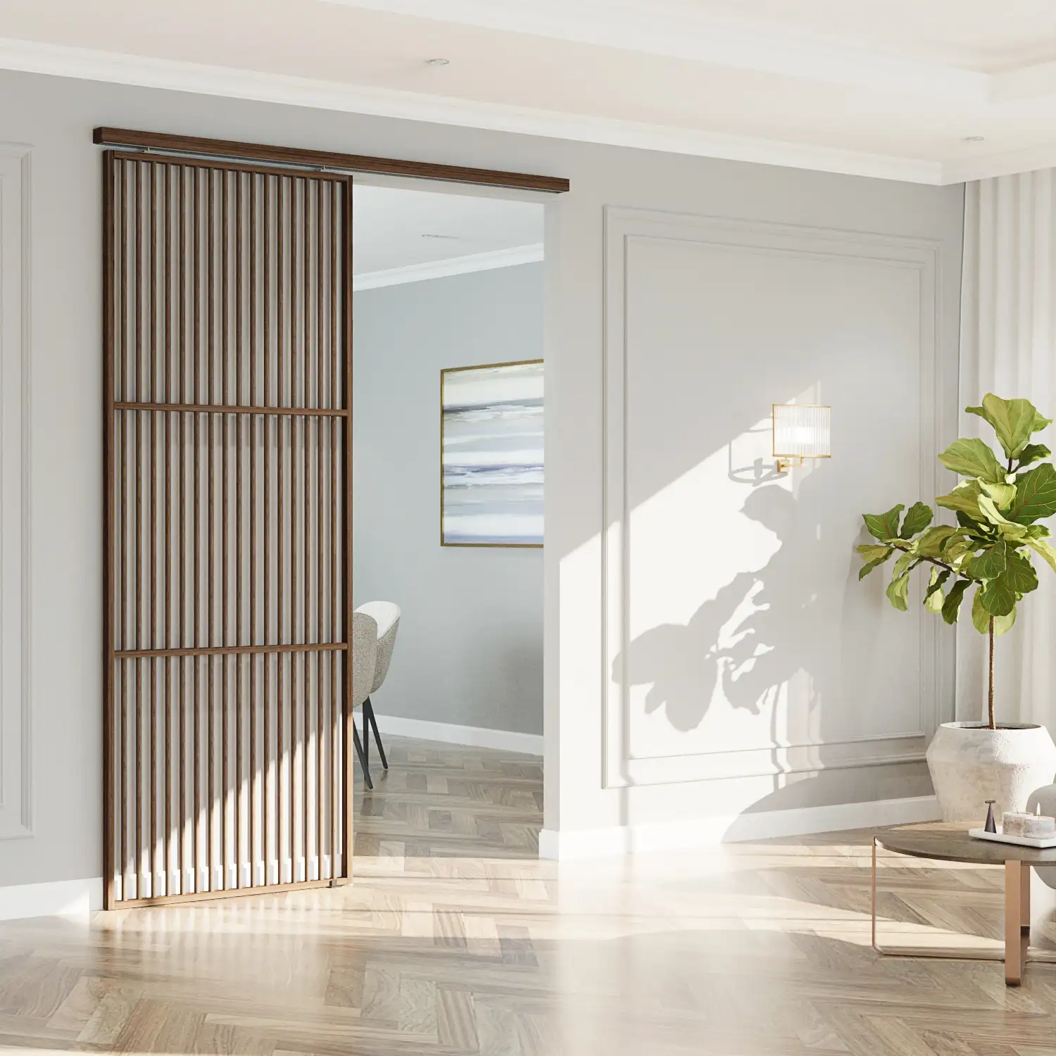 Bamboo Sliding Barn Door - Image 3