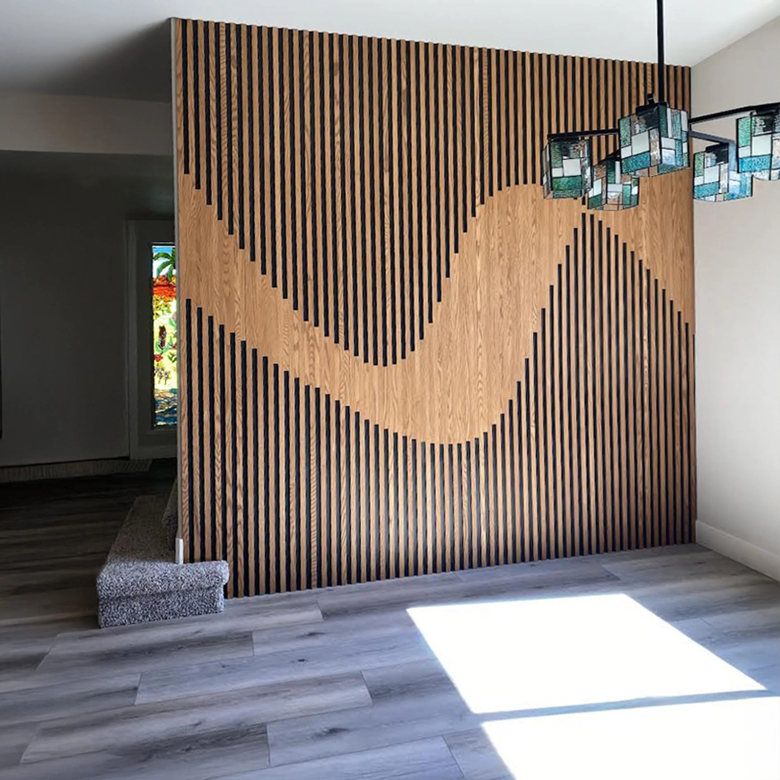 Riva Parametric Wood Slat Accent Wall - Image 2